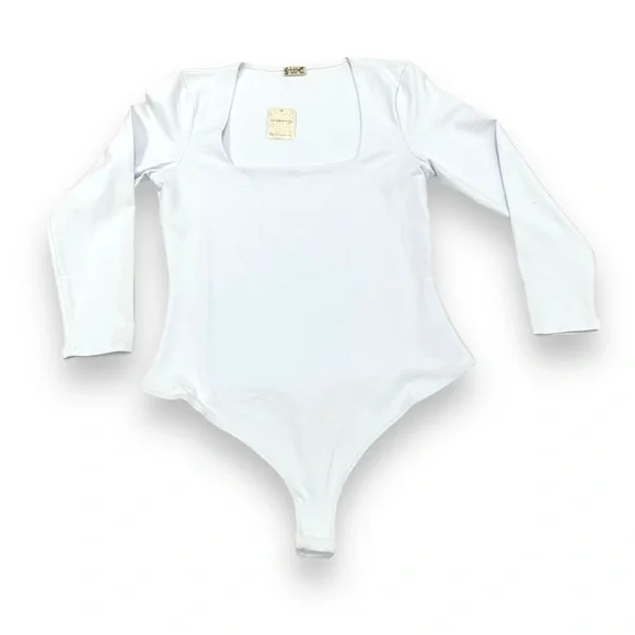 Intimately Free White Truth or Square Bodysuit Size Large - Picture 2 of 11